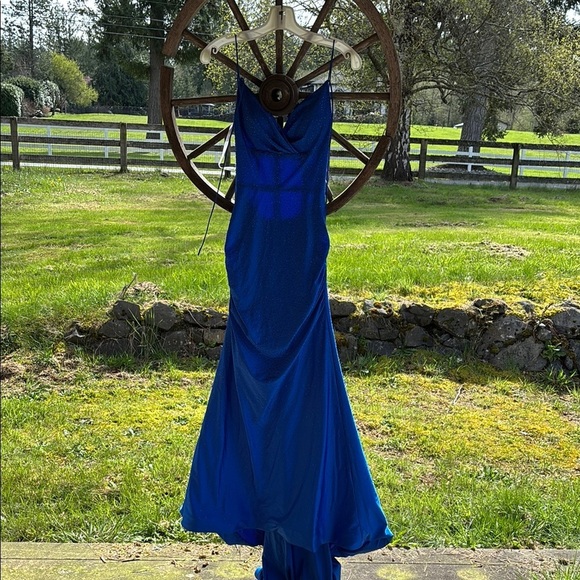Sherri Hill Elegant Blue Evening Gown